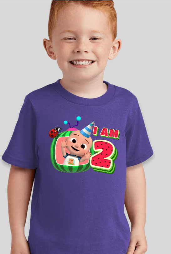 Cocomelon JJ Toddler Personalized Birthday Tee