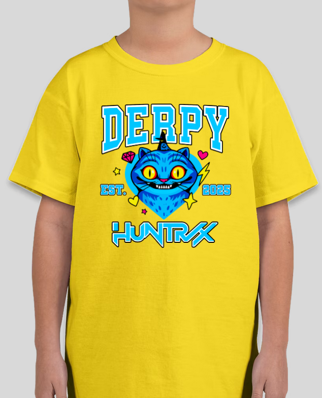 Derpy Cat 2025 HuntrX Youth Tee Girls Graphic Tee