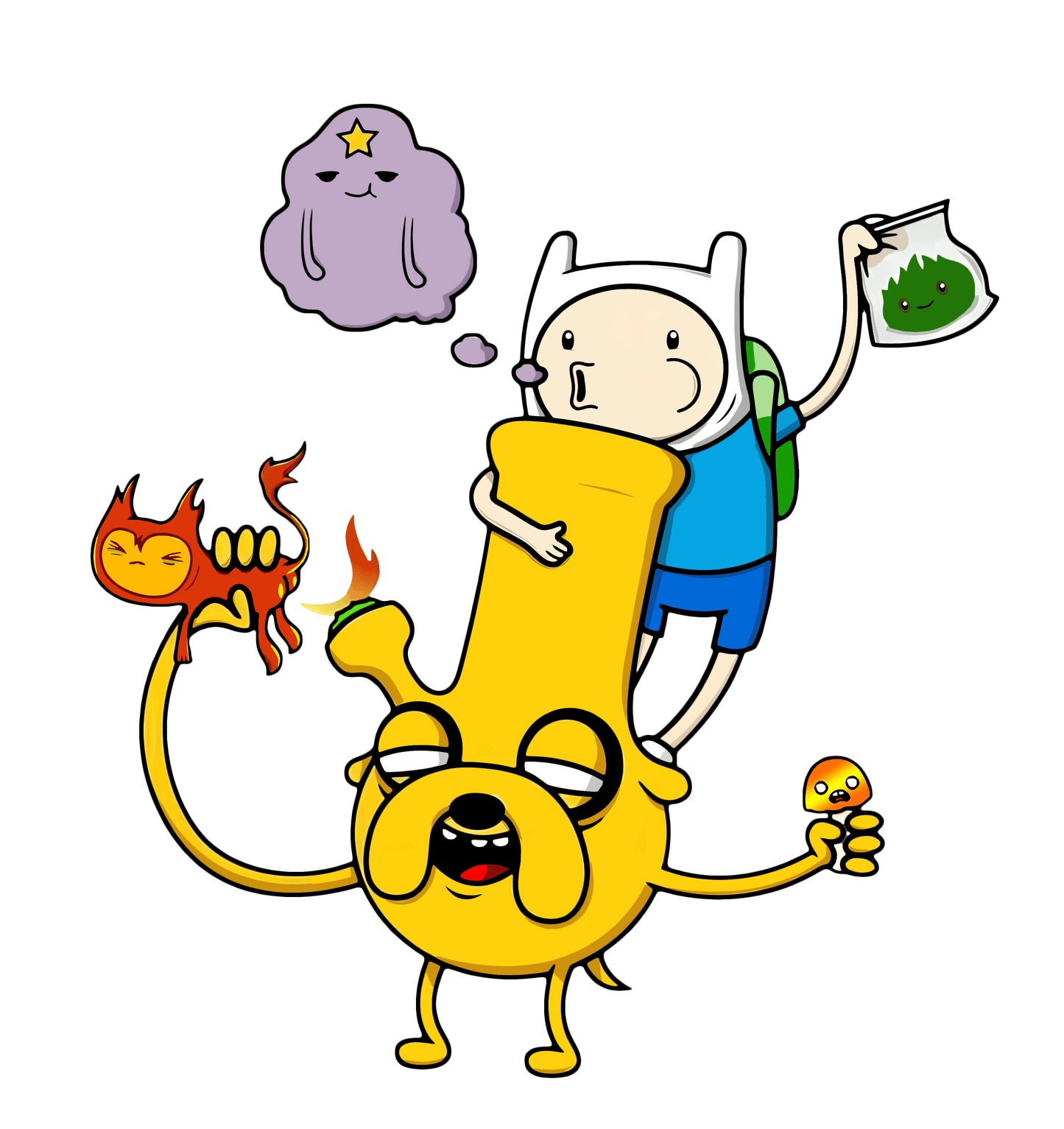 Jake The Bong Adventure Time Unisex Graphic Tee