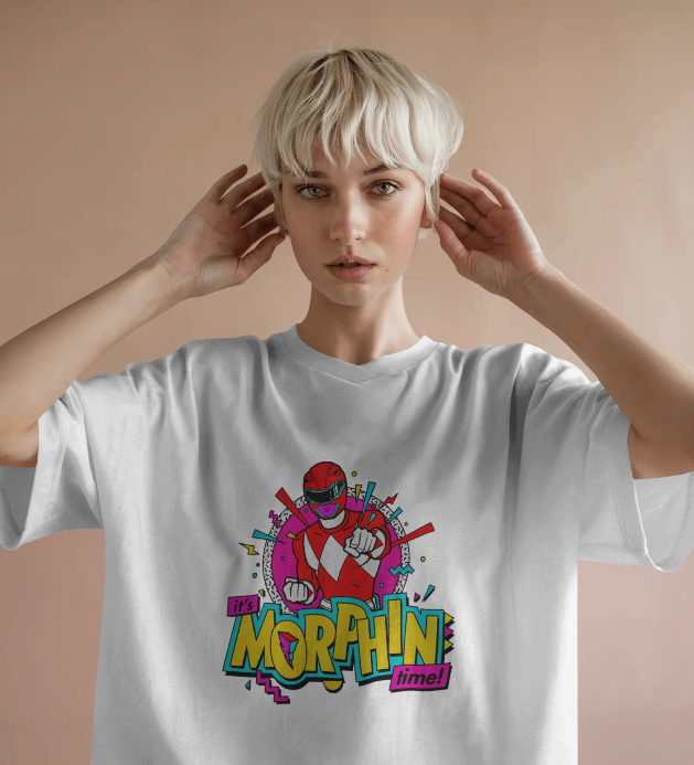 Power Rangers "Its Morphin Time" Graphic Tee Unisex Shirt
