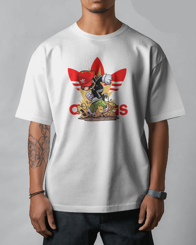 Mario Koopa Troopa Smash Adidas Parody Unisex Graphic Tee
