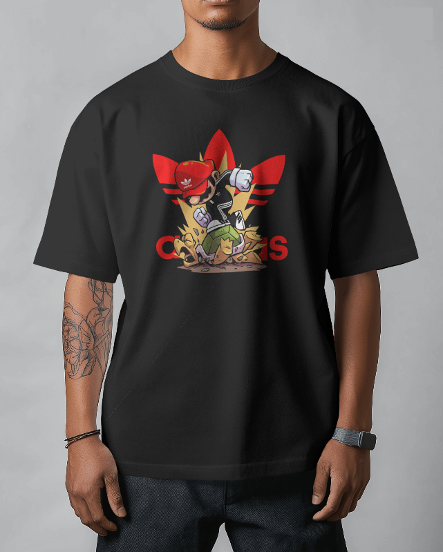 Mario Koopa Troopa Smash Adidas Parody Unisex Graphic Tee