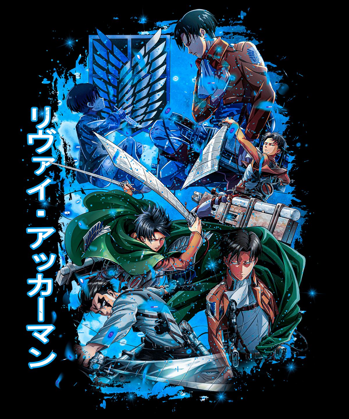 Levi Ackerman Attack On Titan Graphic Tee Unisex