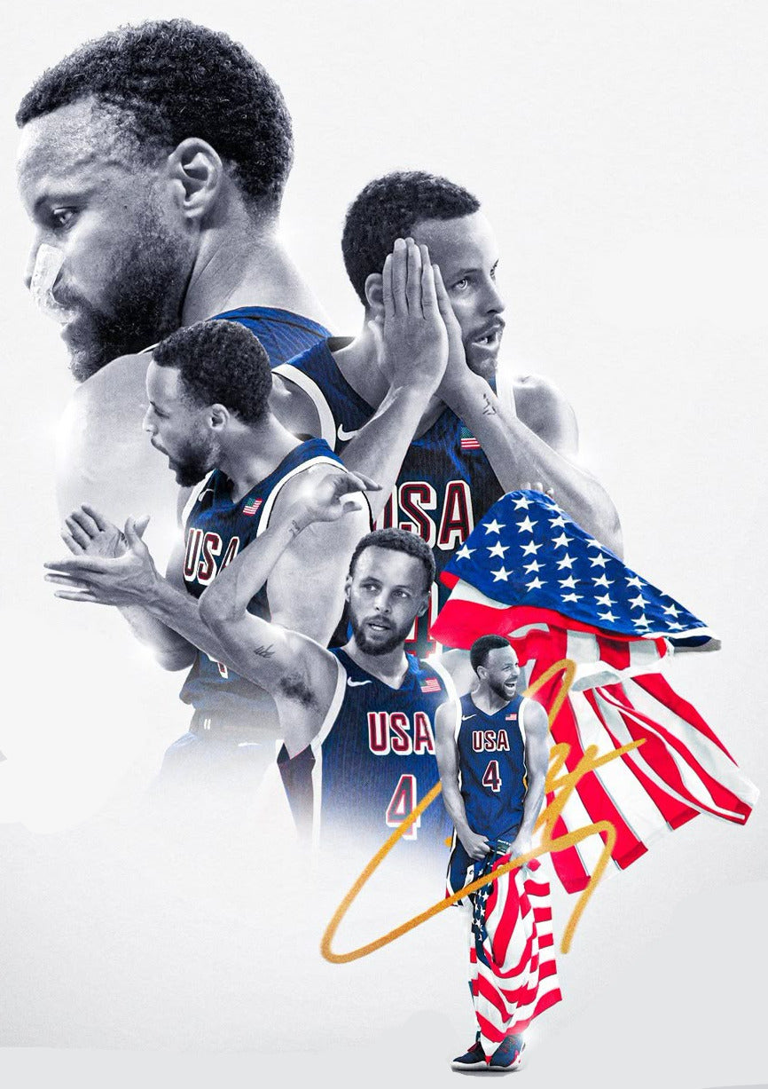Stephen Curry Team USA "Chef Curry" Gold Medal Tribute Tee