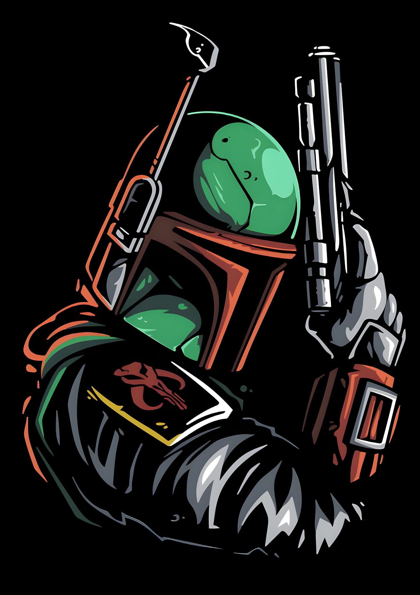 Boba Fett Blaster Graphic Tee Youth Shirt