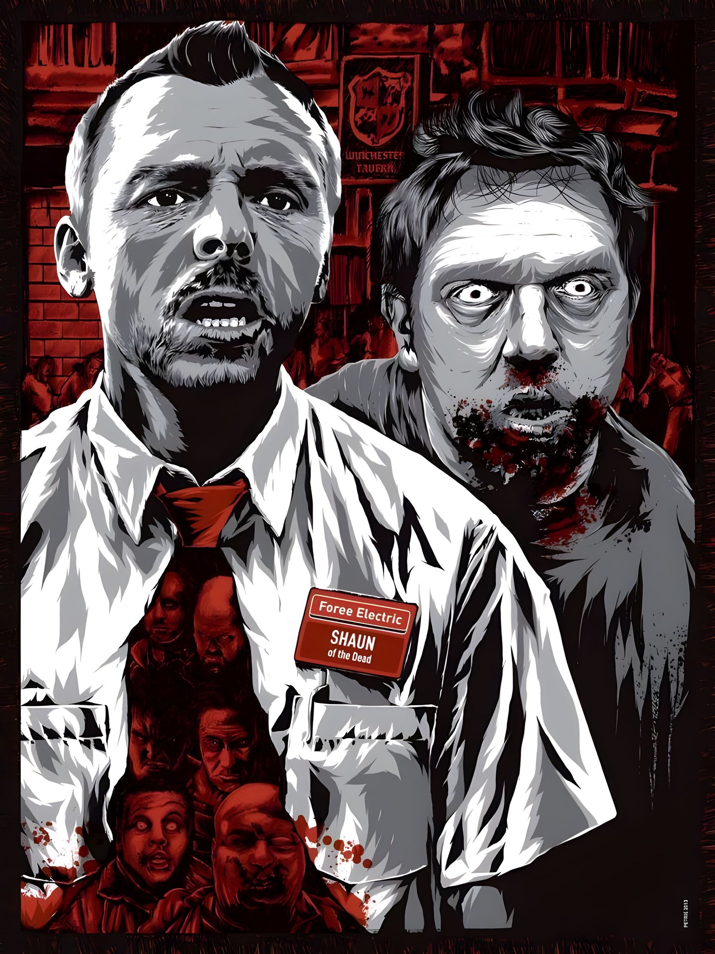 Shaun Of The Dead Zombie Ed Graphic Tee Unisex Shirt