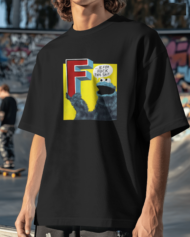 Cookie Monster "F is for.." Graphic Tee Unisex T shirt