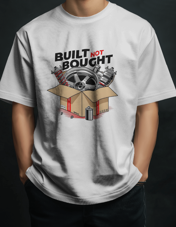 Built Not Bought Motorsports Graphic Tee Mens Apparel
