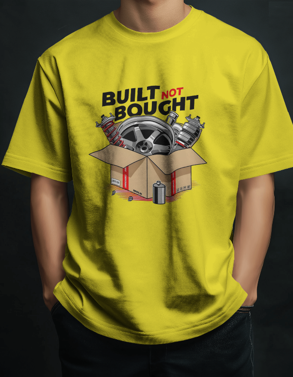 Built Not Bought Motorsports Graphic Tee Mens Apparel