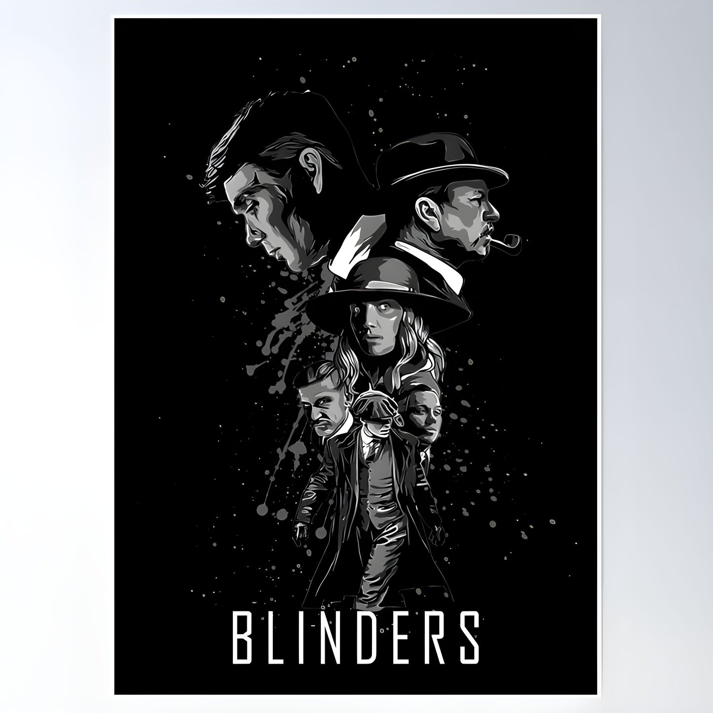 Peaky Blinders Family Grayscale Graphic Tee Unisex Shirt