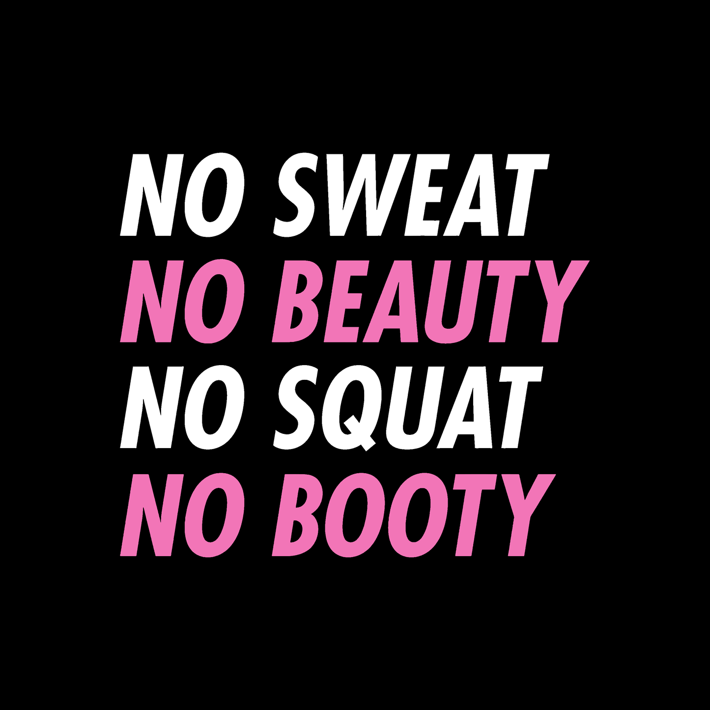 No Sweat No Beauty Racerback Womens Tank Top Activewear