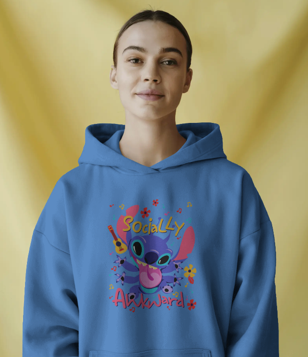 Stitch 626 Socially Awkward Graphic Hoodie
