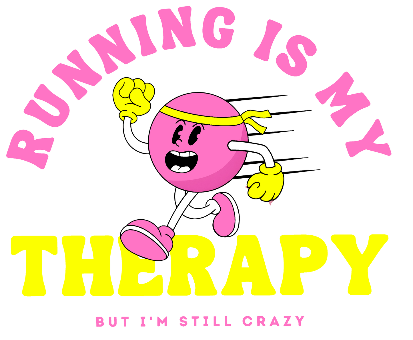 Running Is My Therapy...But I'm Still Crazy Racerback Tank Top womens Activewear