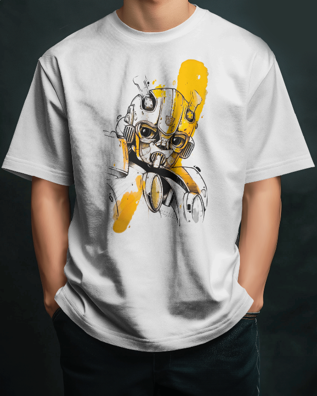 Bumble Bee Yellow Splash Transformers Graphic Tee