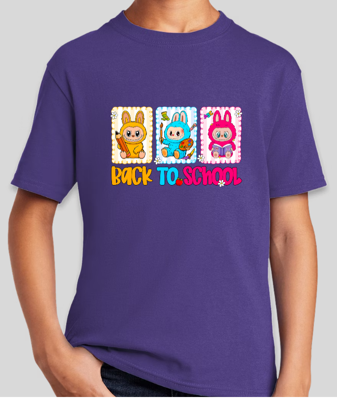 Labubu Back To School Youth Graphic Tee Unisex Shirt