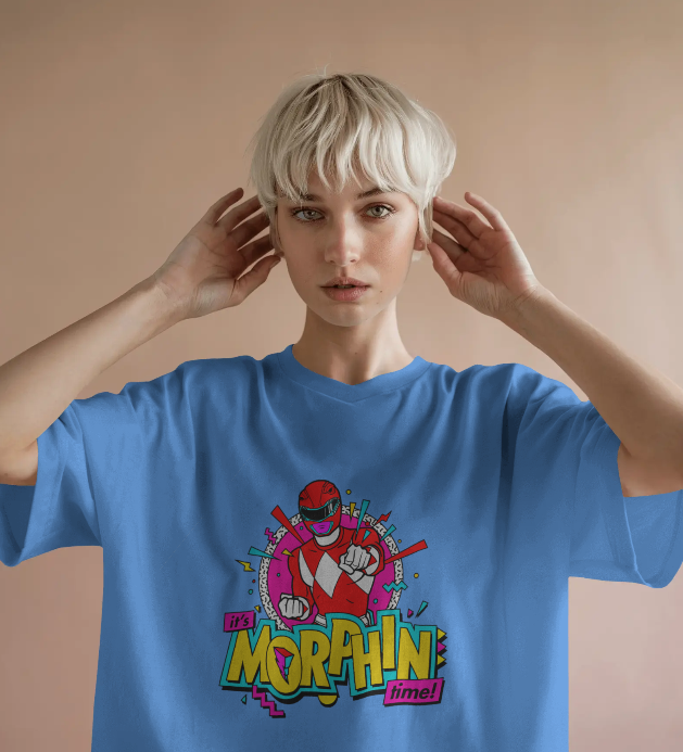 Power Rangers "Its Morphin Time" Graphic Tee Unisex Shirt
