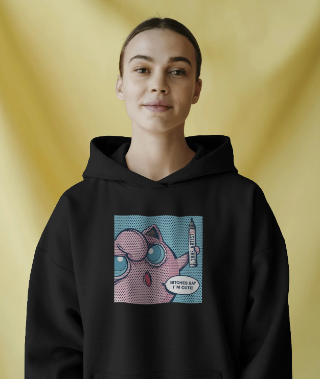 Jigglypuff Marker Diva Pokemon Womens Hoodie