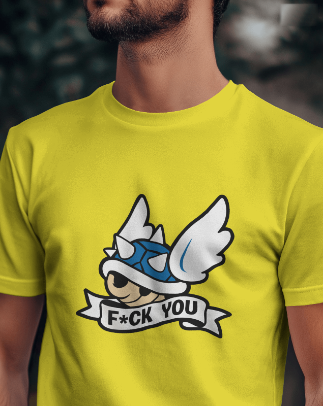 Blue Shell F*ck You! Mario Kart Graphic Tee Unisex