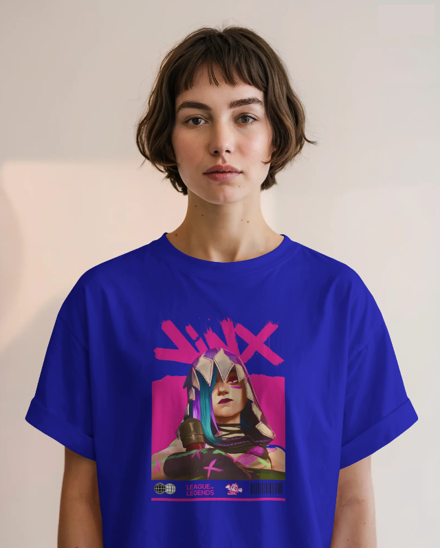 Jinx Arcane Chaos Graffiti Graphic Tee Unisex Shirt