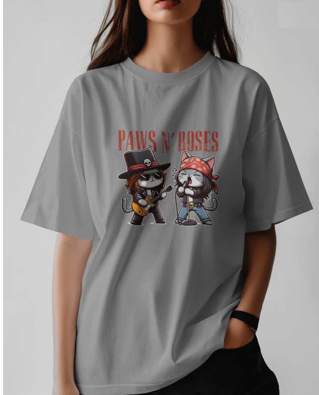 Paws N Roses Graphic Tee Unisex T shirt