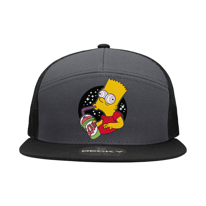 Bart Simpson Squishee (Slurpee) 7 Panel Hat