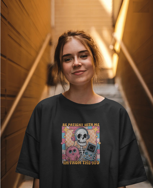 Be Patient With Me, I'm from The 90's Graphic Tee Womens Shirt