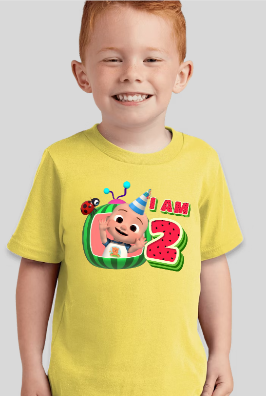 Cocomelon JJ Toddler Personalized Birthday Tee
