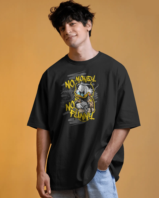 Scrooge McDuck "No Money, No Funny" Graphic Tee Unisex Shirt