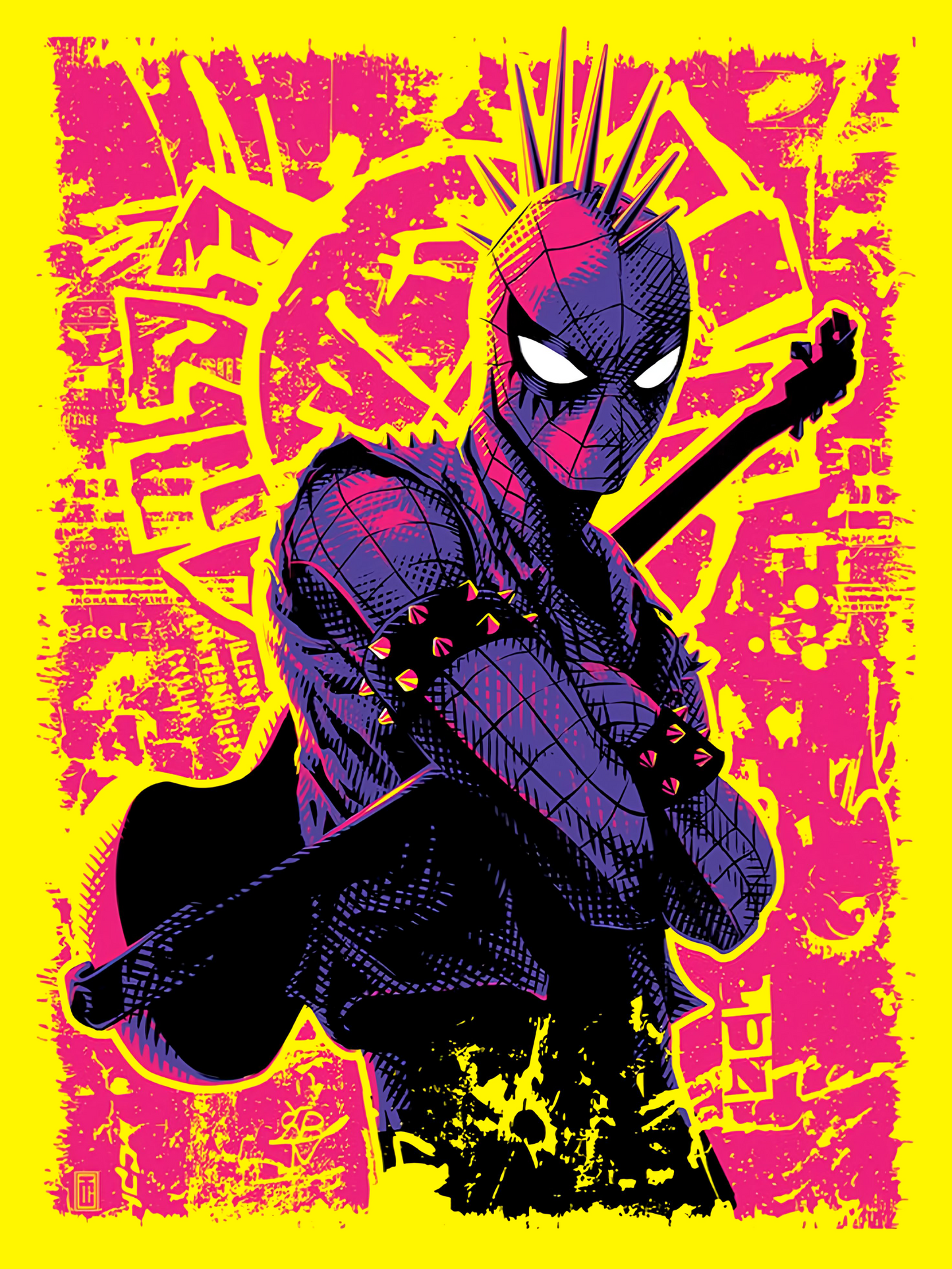 Spider-Punk Rock Graphic Tee Unisex