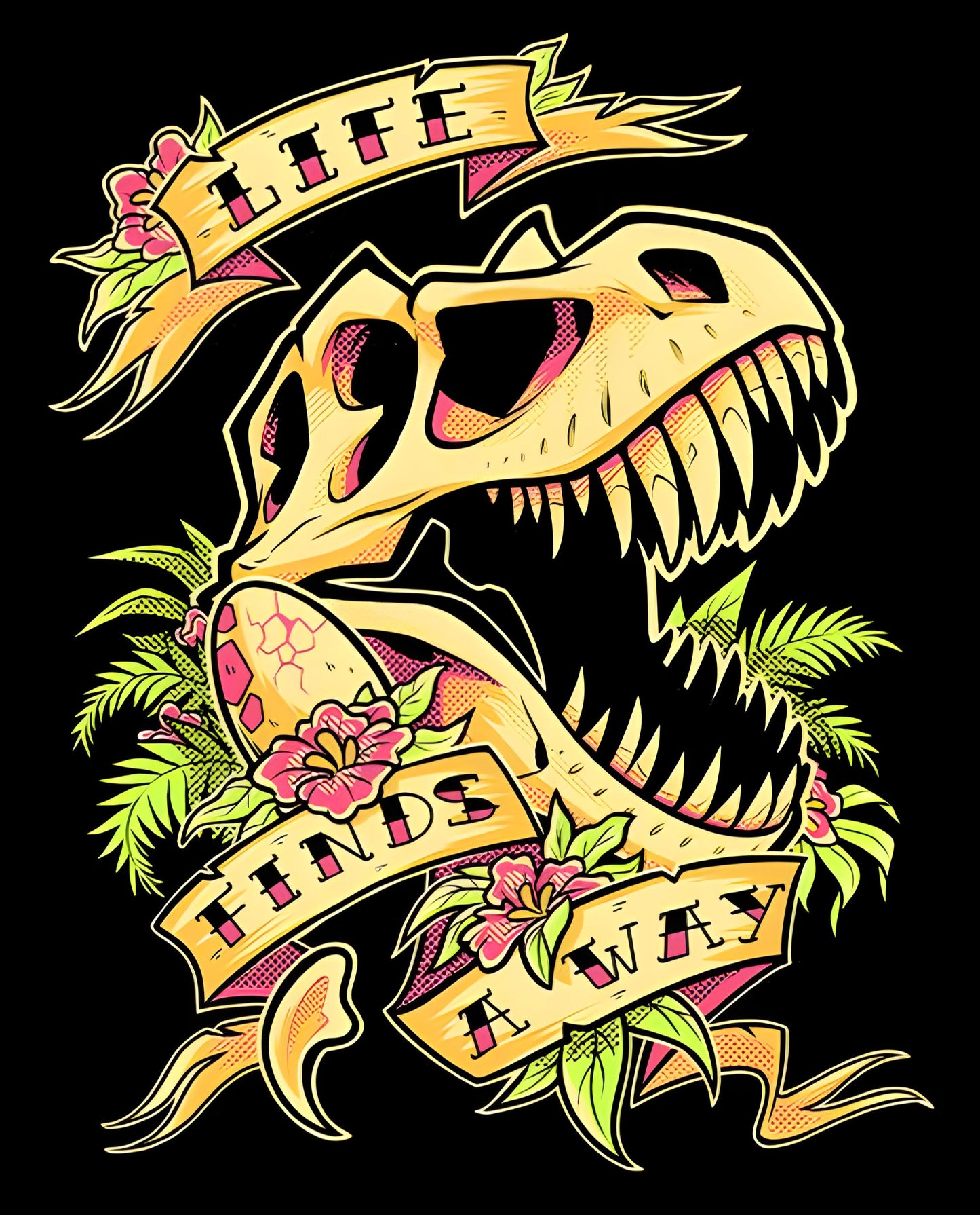 "Life Finds a Way" Dinosaur Boys Youth Tee