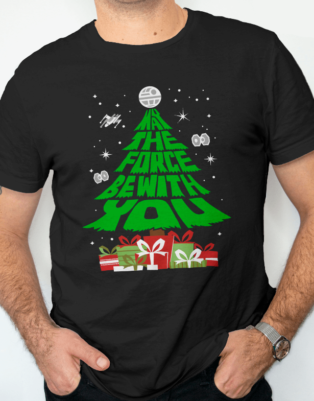 Star Wars Holiday Force Graphic Tee Unisex Shirt