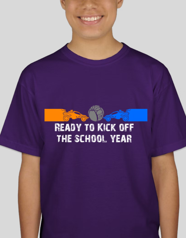 Rocket League Kick Off The School year Youth Back-To-School Tee