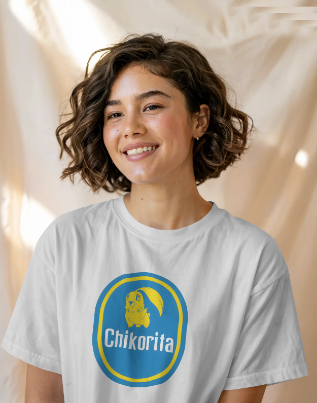 Chikorita Banana Sticker Pokemon Graphic Tee Unisex Shirt