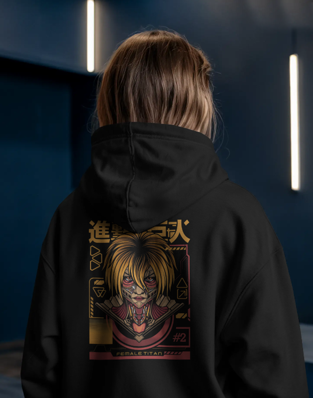 Attack On Titan Female Titan Graphic Hoodie Unisex