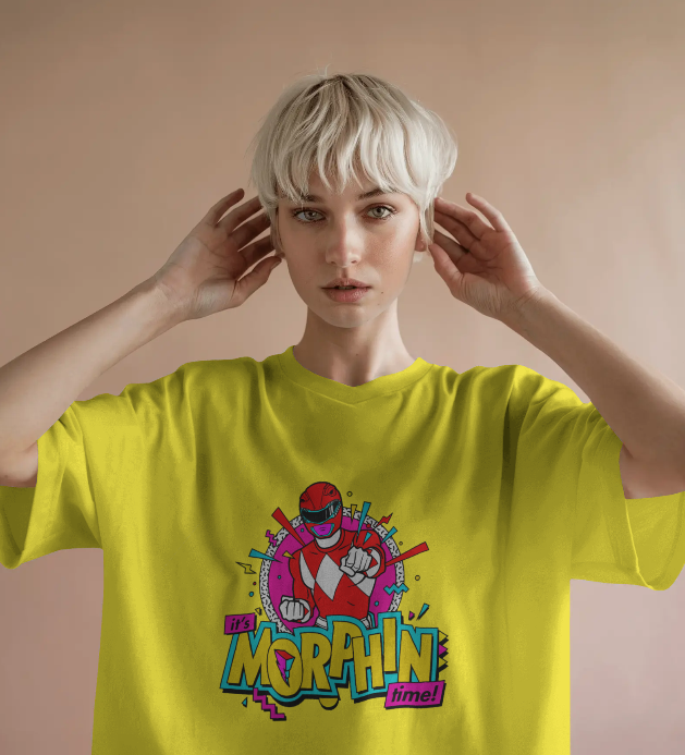 Power Rangers "Its Morphin Time" Graphic Tee Unisex Shirt