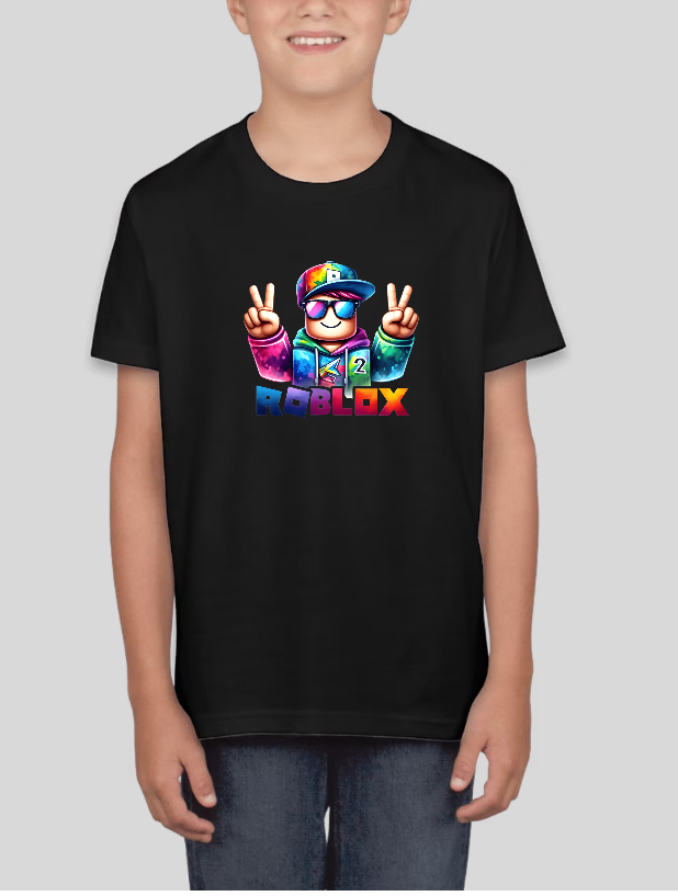 Roblox Peace Fingers Boys Youth Graphic Tee