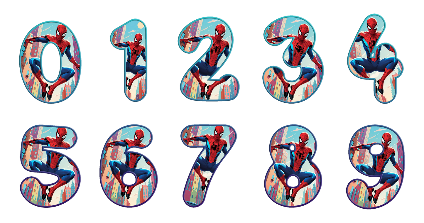 Spiderman Toddler Personalized Age Birthday Tee Unisex Shirt