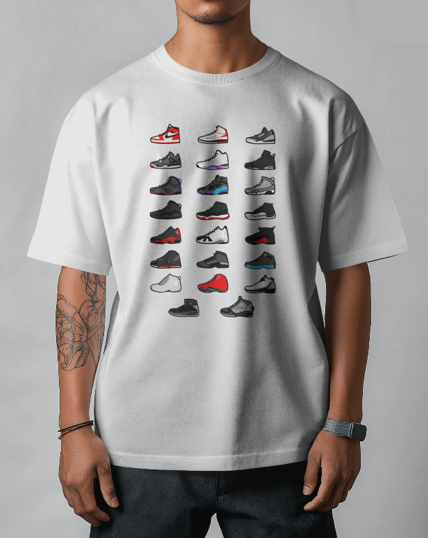 Air Jordan 1-23 Sneaker Graphic Tee Unisex Shirt