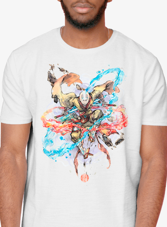 Avatar The Last Airbender: Master of the Elements Watercolor Tee