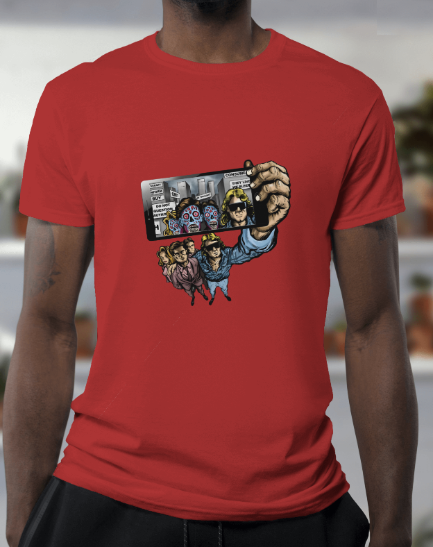 They Live Selfie Graphic Tee Unisex Alien Shirt