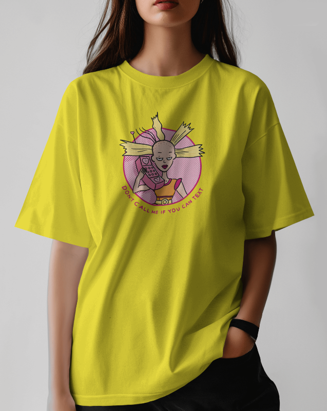 Cynthia Rugrats "Don't Call Me If You Can Text" Womens Tee