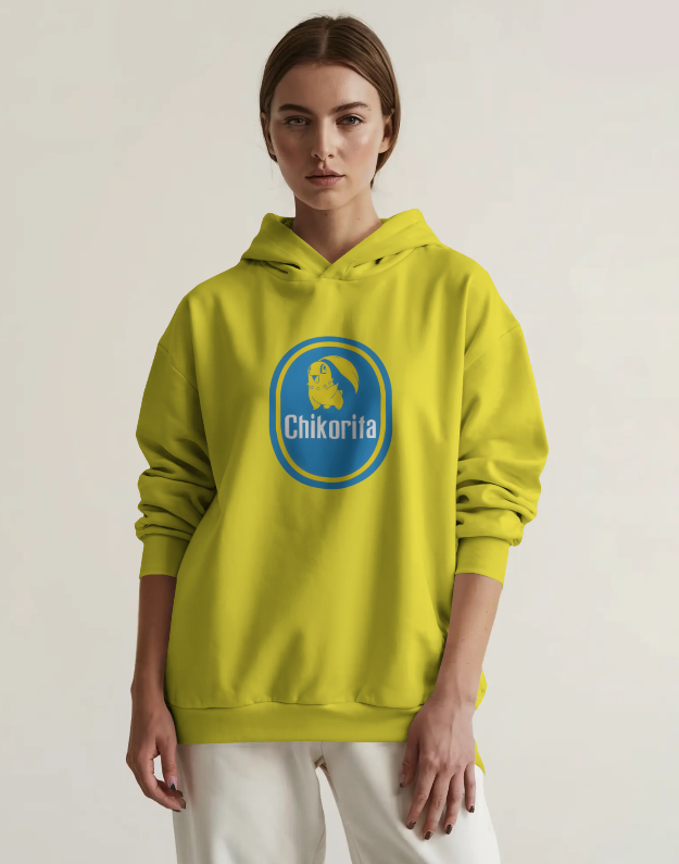 Chikorita Banana Sticker Pokemon Graphic Hoodie Unisex