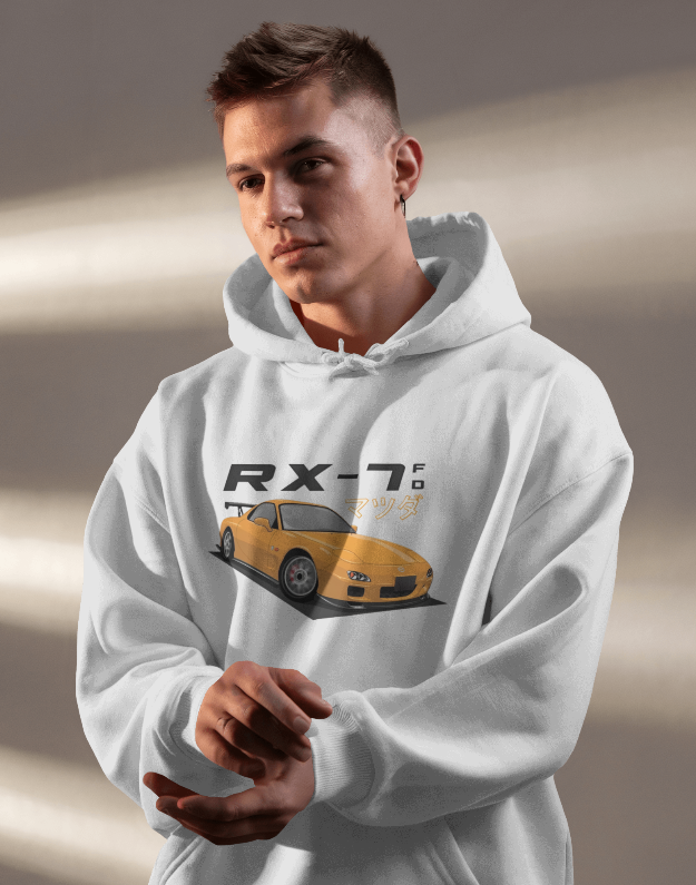Mazda RX7 JDM Graphic Hoodie Unisex Hooded Sweatshirt