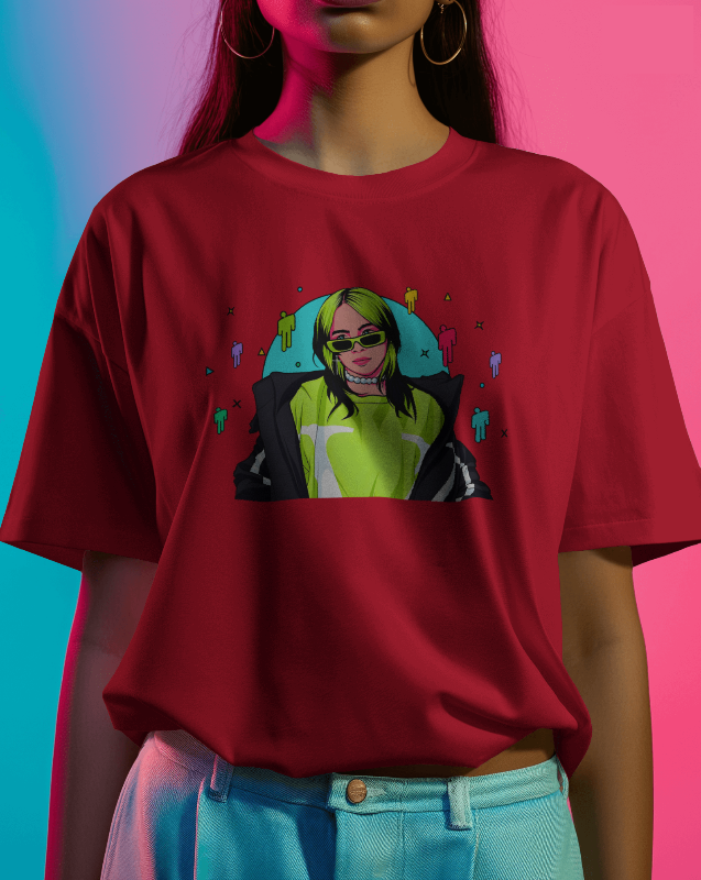 Billie Eilish Neon Green Unisex Graphic Tee Music