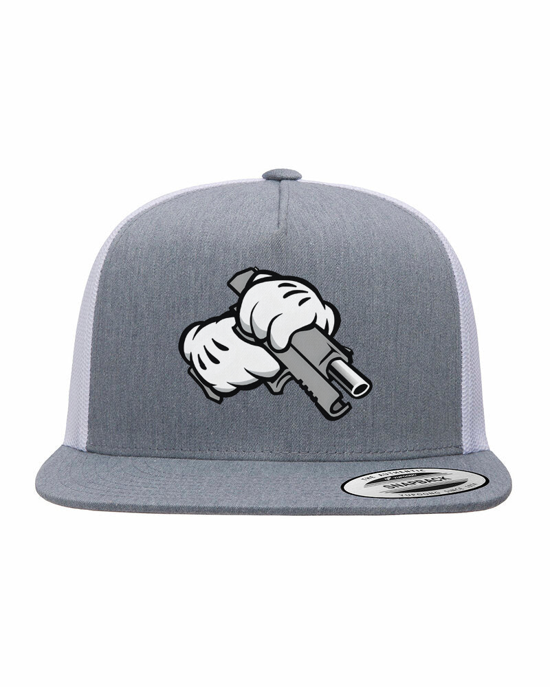 Mickey Hands Cocking Pistol Snapback Unisex Hat
