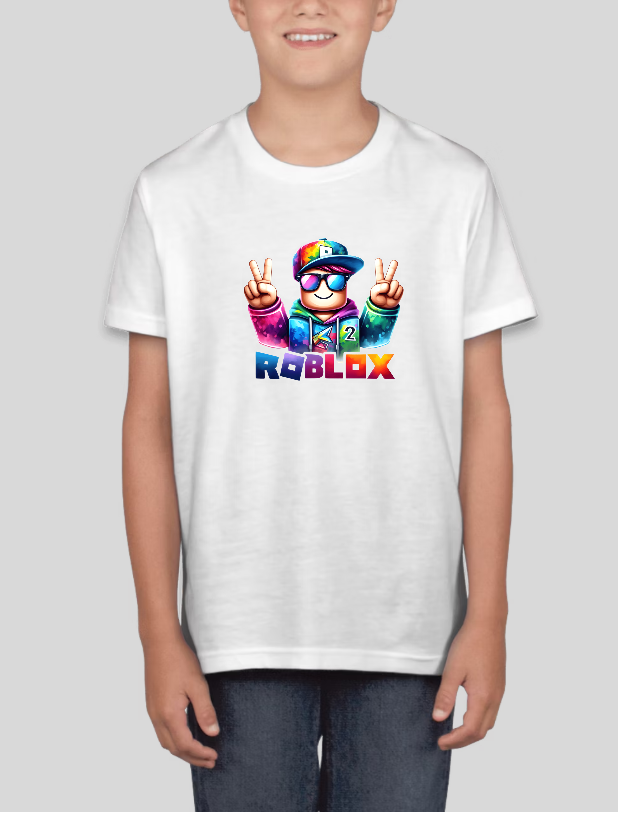 Roblox Peace Fingers Boys Youth Graphic Tee