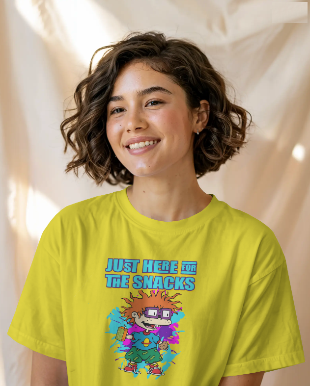 Chucky Finster "Here For The Snacks" Rugrats Graphic Tee Unisex Shirt