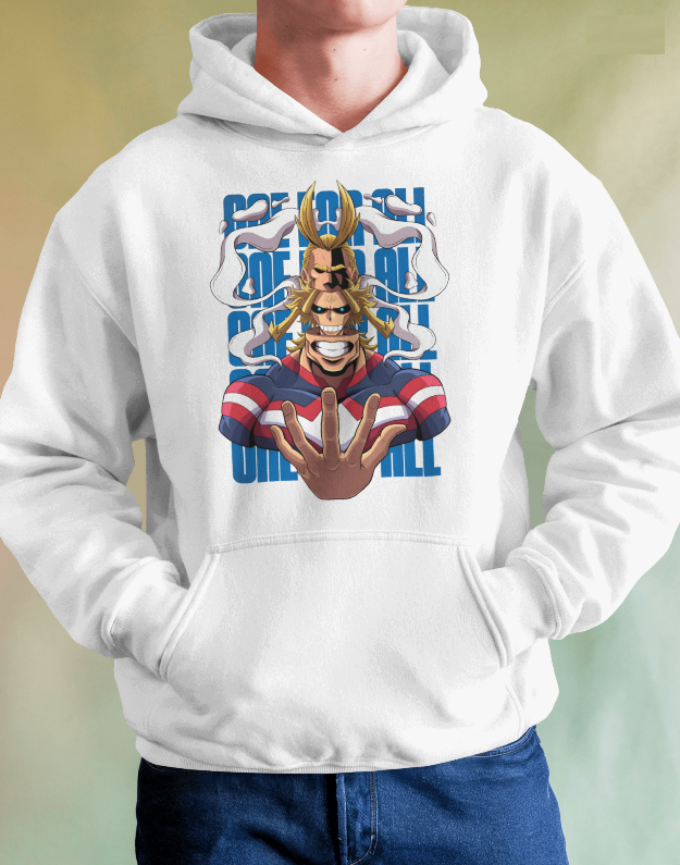 "One For All" My Hero Academia - All Might Graphic Hoodie Unisex