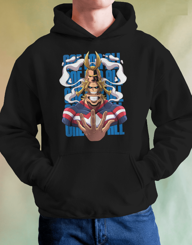 "One For All" My Hero Academia - All Might Graphic Hoodie Unisex