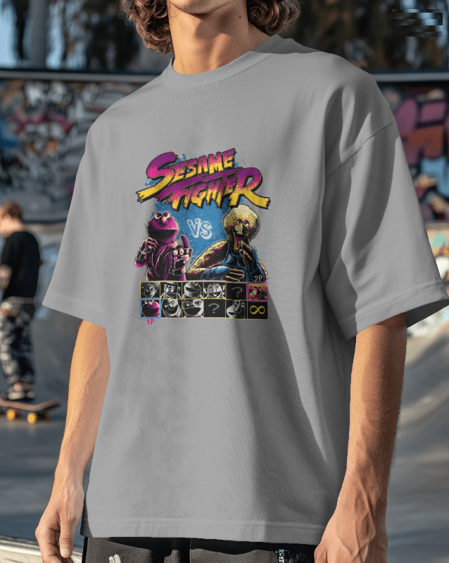 Sesame Fighter – Character Select Tee Unisex Graphic T Shirt